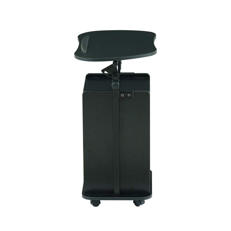 Chariot à roulettes pour ordinateur portable avec rangement réglable Techni Mobili, Noir