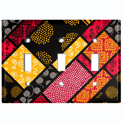 Plaque murale d'interrupteur à levier 3 lumières
