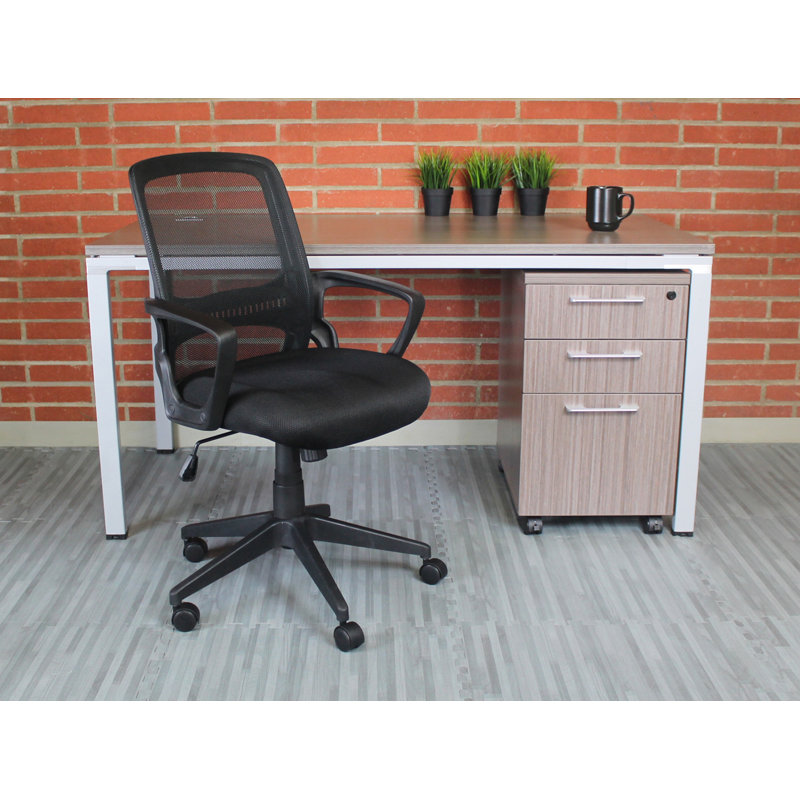 Boss High-Back Adjustable Black Mesh Office Task Chair