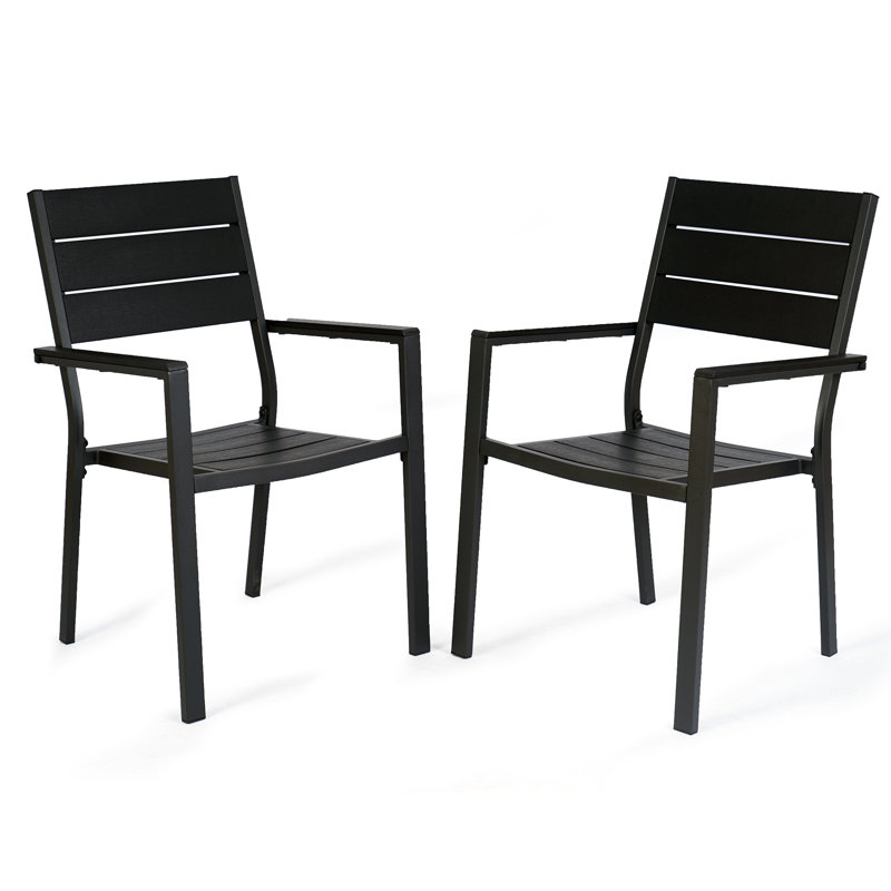 Kirk Outdoor Stacking Dining Armchair