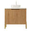 Meuble-lavabo simple avec plateau en pierre frittée
