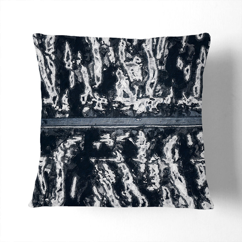 Square Throw Cushion, 55 x 55 cm, Black