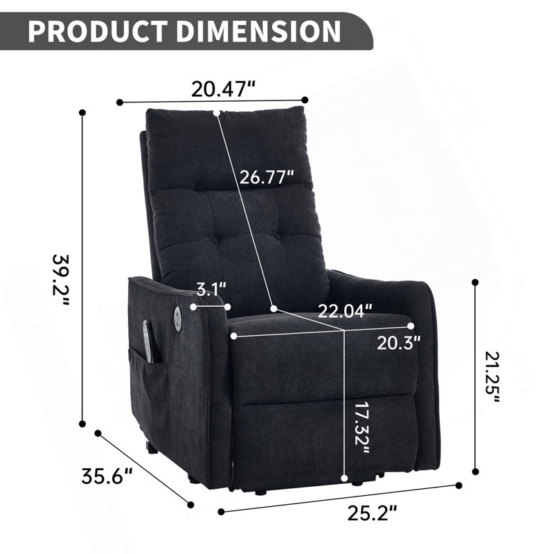 Fauteuil inclinable électrique Chenille