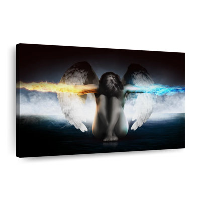 Mysterious Guardian Angel Canvas Print