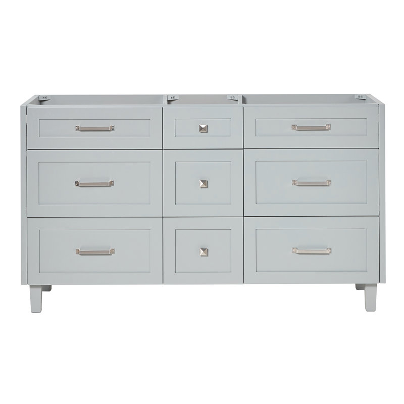 Base de meuble-lavabo simple 60 po ARIEL Monreau, Gris