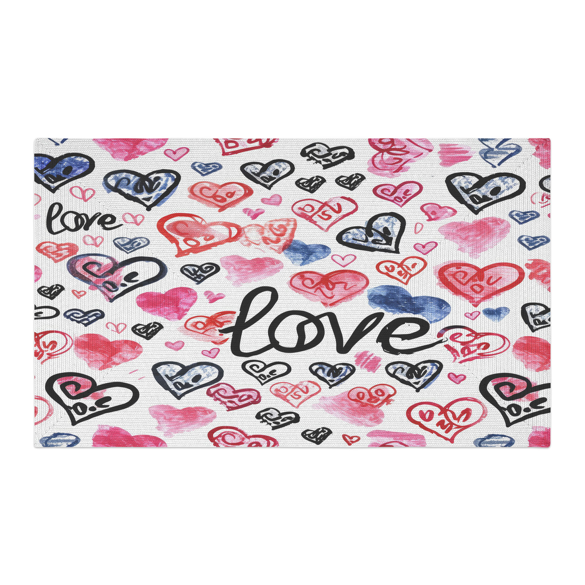 East Urban Home Cupid’s Love Script Braided Rug | Wayfair
