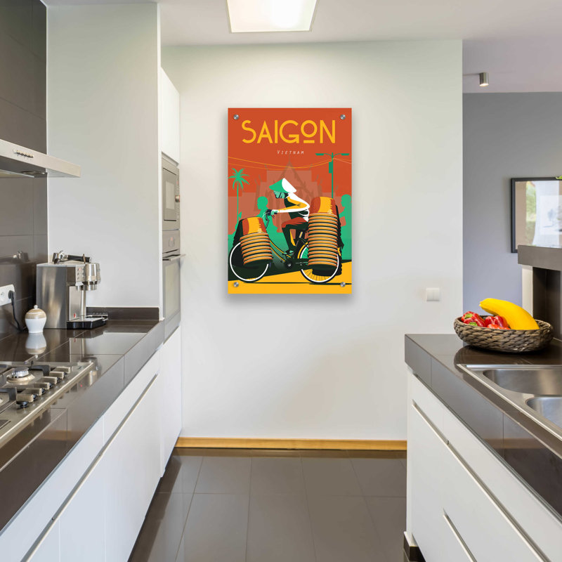 Saïgon - impression sans cadre, H 36 po x l 24 po x P 0,2 po