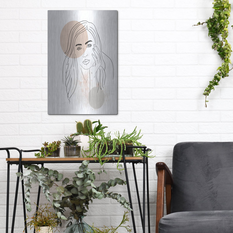 «Portrait de femme» par Sabrina Balbuena, H 16 po x l 12 po