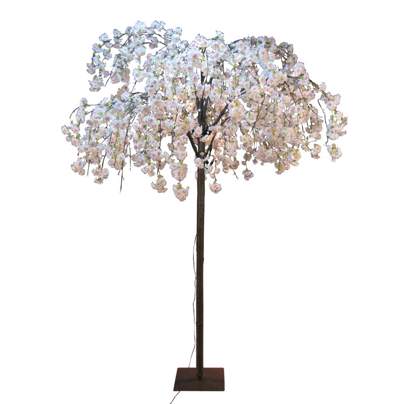Lighted Trees & Branches, 98.5" H x 70.87" W x 7.87" D, Warm Pink