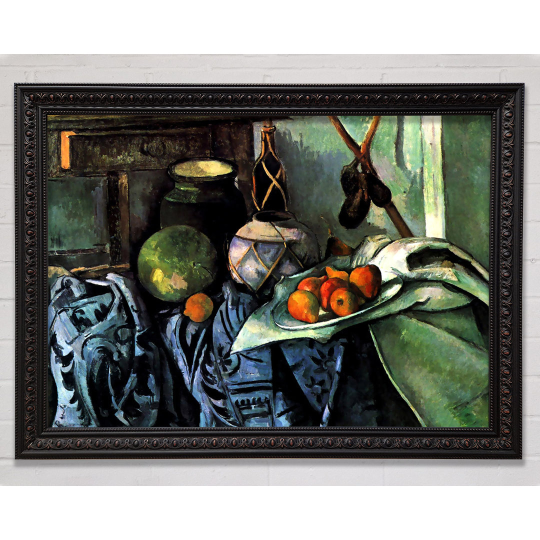 Cezanne Stillleben mit Aubergine - Bilderrahmen Kunstdrucke