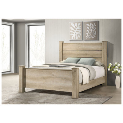 Sansome Weathered Oak 55-inch Eastern King Panel Bed