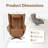 Heated Leather Massage Chair with SL Track, Zero-Gravity Functionality, and Bluetooth Connectivity-241330244