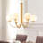 6 - Light Glass Bubble Dimmable Sputnik Sphere Chandelier