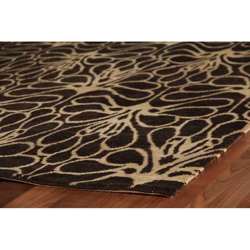 Metro Wool Abstract Area Rug, Rectangle 9' x 10'