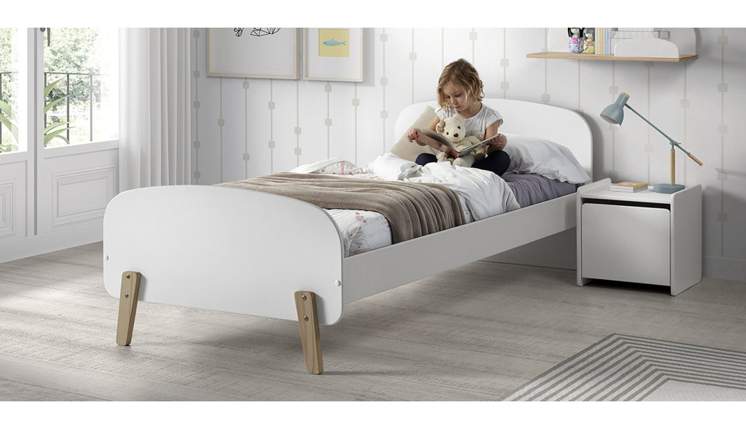 Bett Kiddy mit Lattenrost und Nachtkonsole, 90 x 200 cm