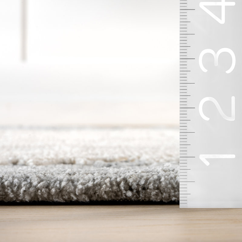 Tapis en laine à bordure Mera, Rectangle 4pi x 6 pi