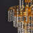 6 - Light Dimmable Tiered Chandelier