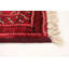 Tapis décoratif en laine de conception unique en laine noué à la main New Age de 3 pi 7 po x 6 pi 9 po de couleur rouge