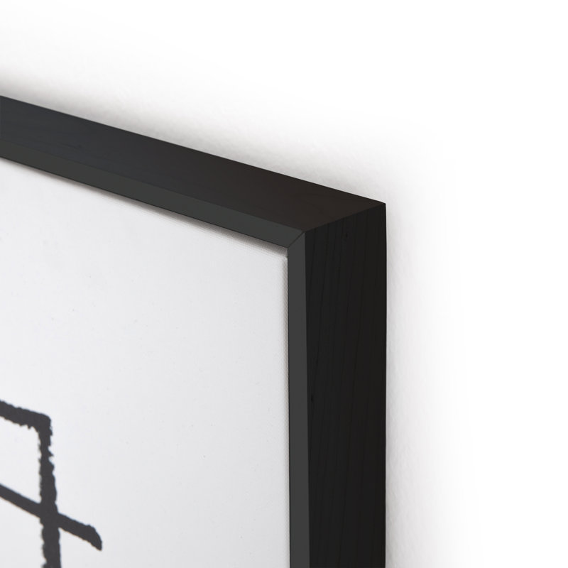 Stark 1 Print by Dan Hobday, Black Floater Framed, 40" H x 30" W x 2" D