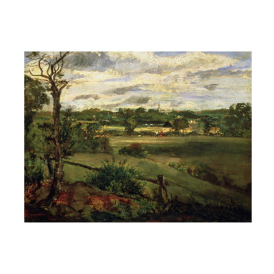 Wrapped Canvas Wall Art - John Constable 'View of Highgate from Hampstead' Wall Art for Living Room, Bedroom, or Office Décor - 35x47