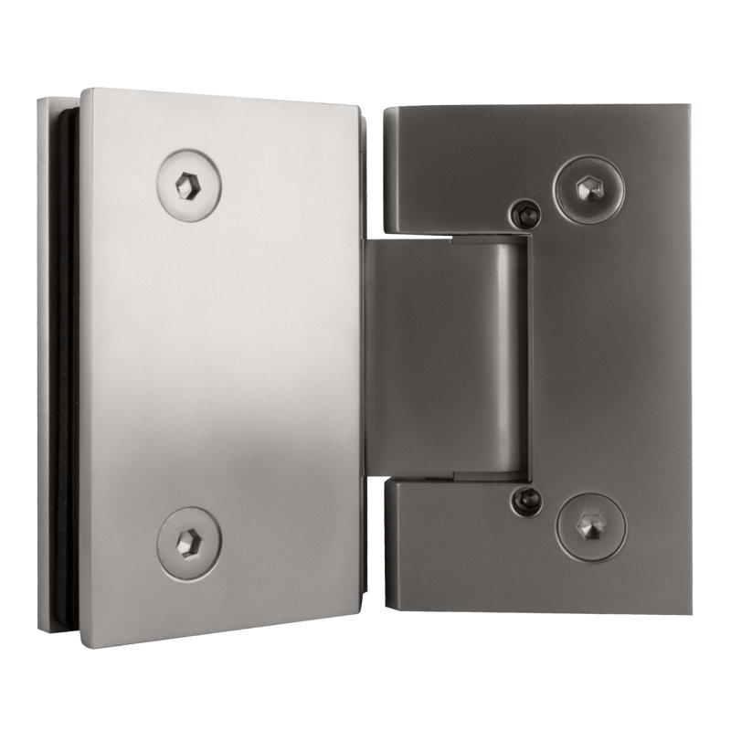 8AC1FE5B3D6B4F91AC805C8B1CF22F11 Charnière de porte verre à verre réglable Series Designer, Satine