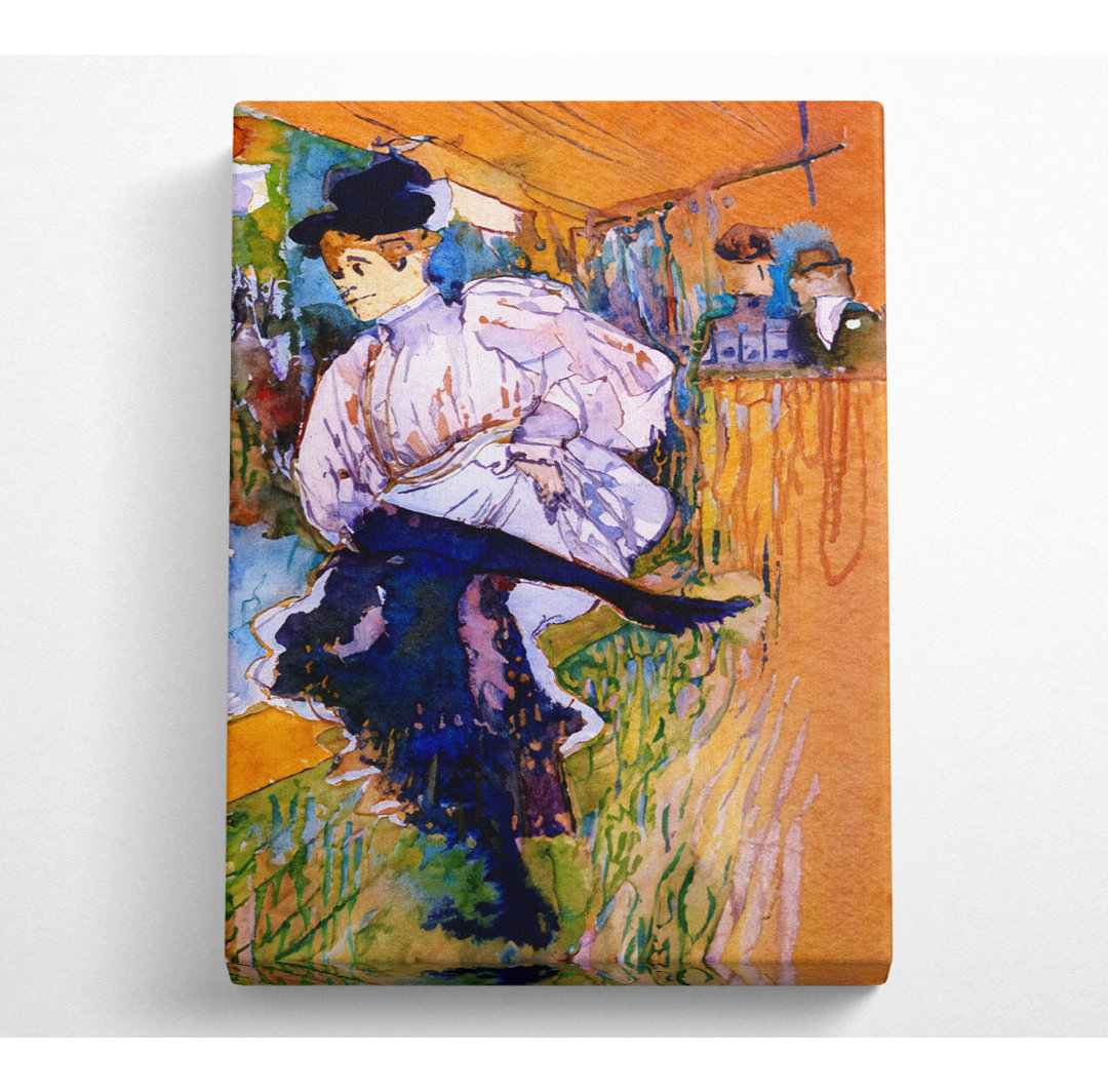 Toulouse Lautrec Jane Avril Dances - Wrapped Canvas Art Prints