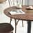 Walnut Round Solid Wood Dining table-2093633018