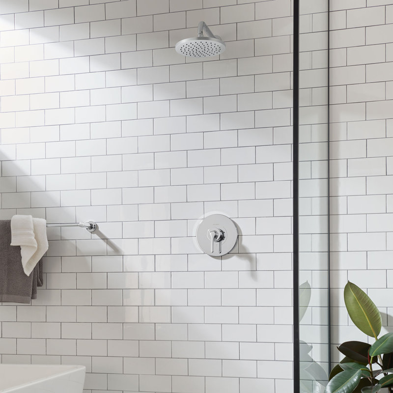 Robinet de douche thermostatique inverseur Studio S, Chrome poli