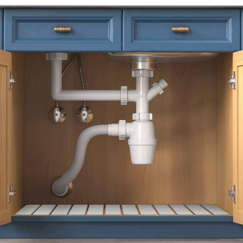 Diatomite Water Absorbing Under-Sink Mat: Ultimate Protection for Your Cabinets, Natural White