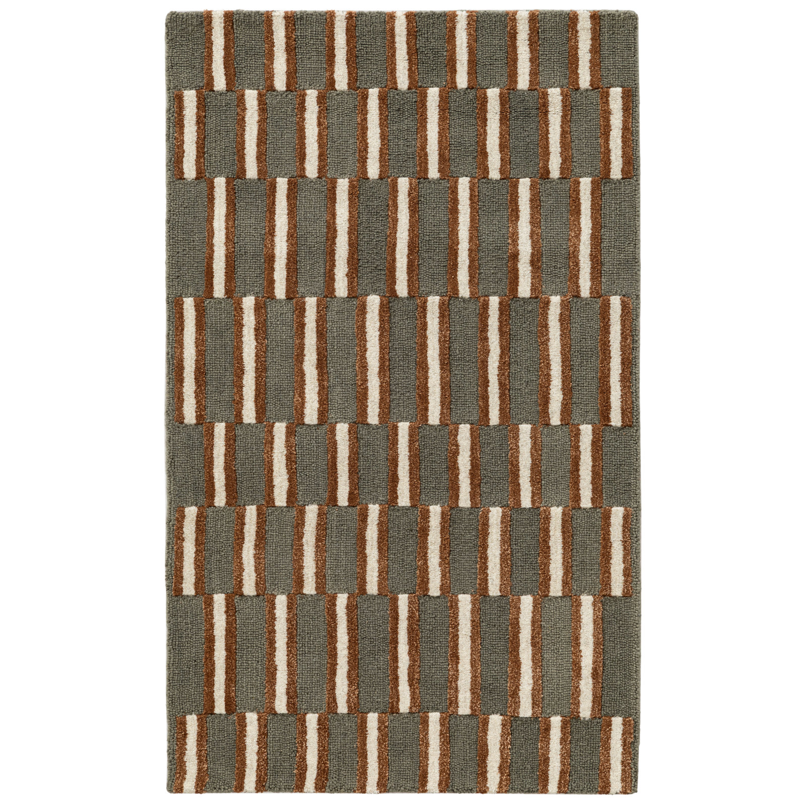 Watson Hand-Tufted Striped Rug, Rectangle 3' x 5'