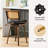 26" Swivel Counter Stool with Rattan Back and Walnut-Finish Bentwood Legs-1634067535-1634067533