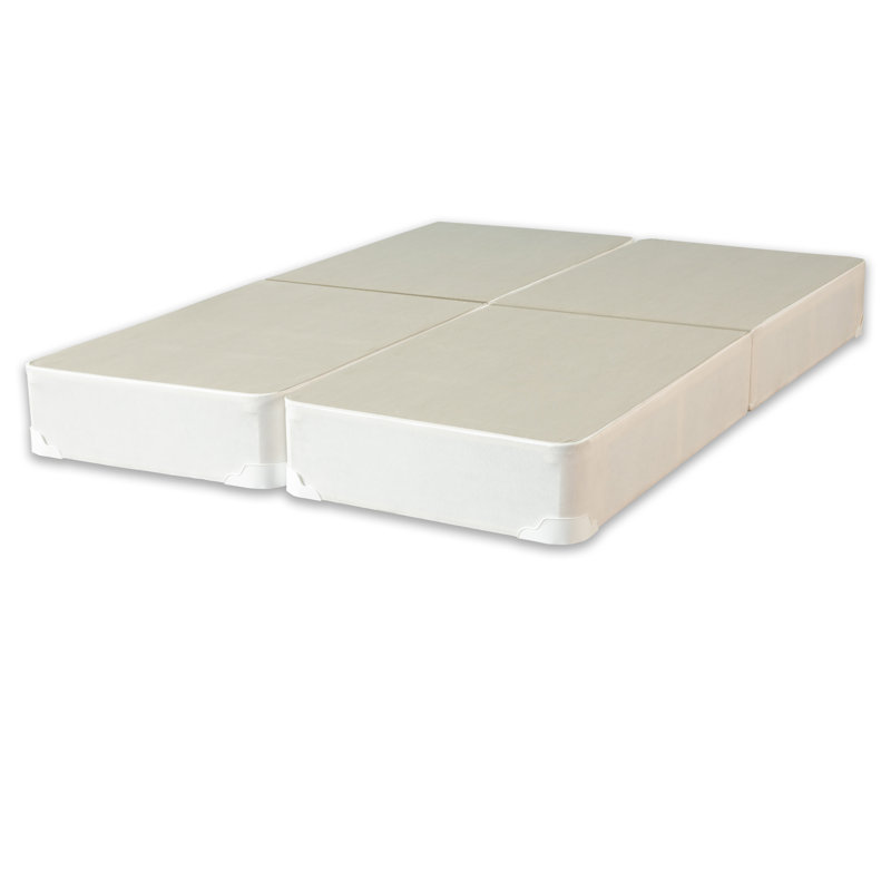 Aaru Split Folding Wood Box Spring, Standard Profile (8"), King