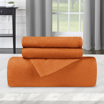 Ensemble de housse de couette en flanelle de coton 3 pièces Gizem