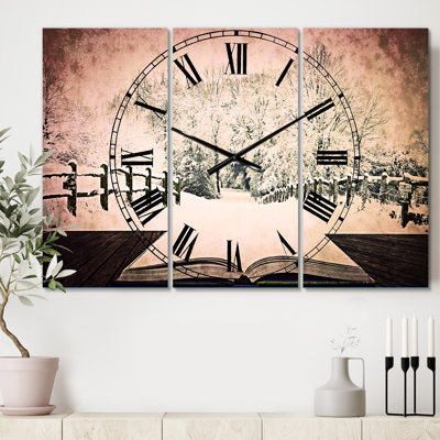 Winter Wonderland - Horloge murale traditionnelle