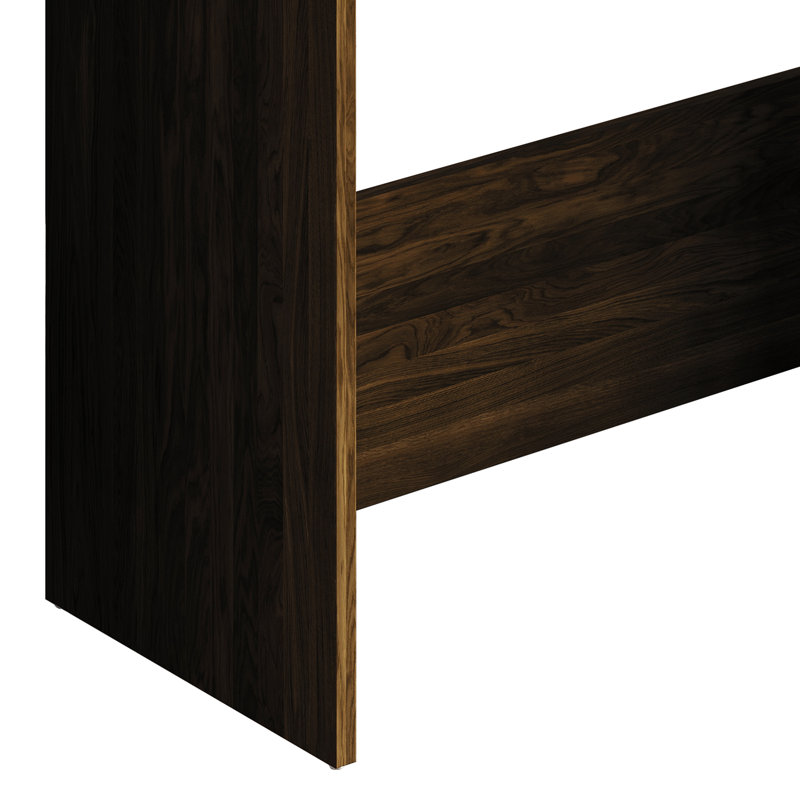 Bureau moderne et minimaliste compact - brun, Brun
