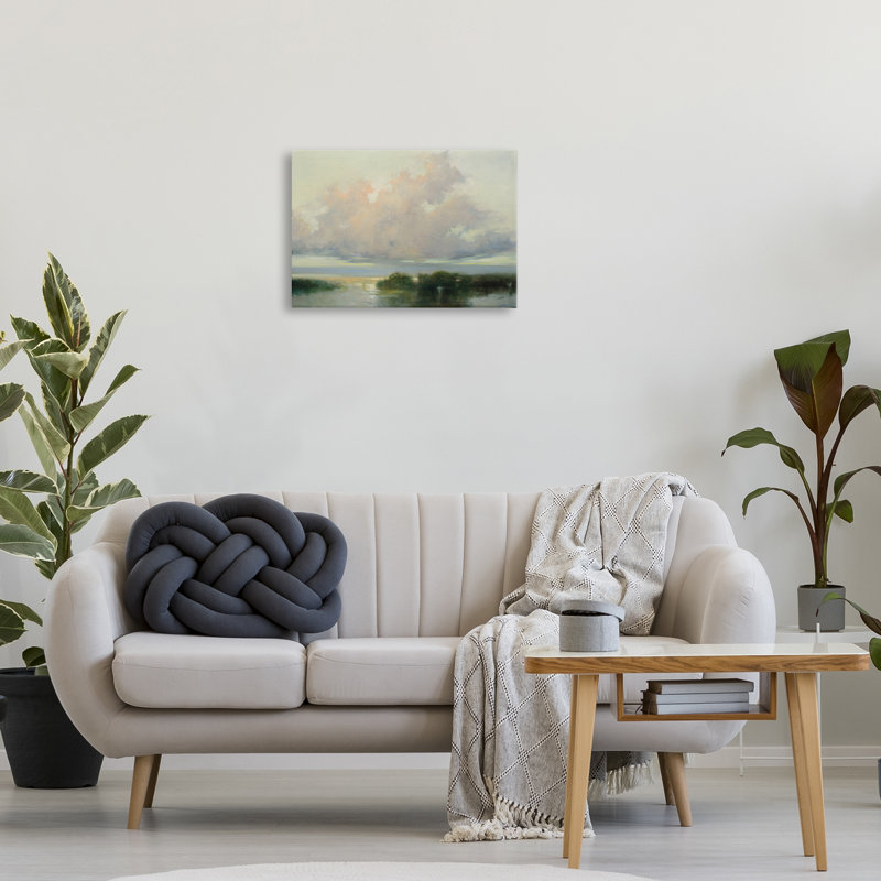 Nuage et courants, toile par Julia Purinton, H 16 po x l 24 po