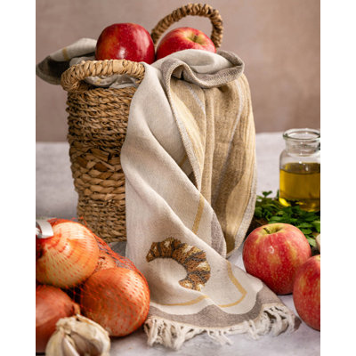 Croissant Hand-Stitched Kitchen Towel Set