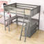 Lit mezzanine en bois avec bureau et tablettes-183899020-183899026