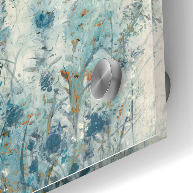 "Epic Art" Blue Spring II "par Tim O'Toole, art mural en verre acrylique, 24" x 24 "" par Tim O'Toole