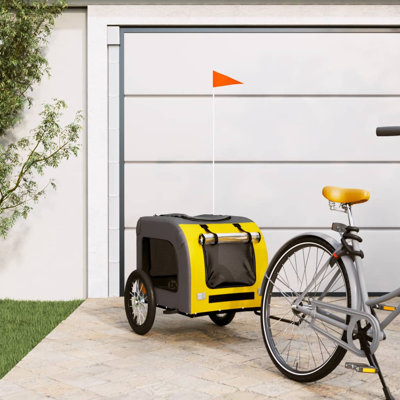 Pet Bike Trailer Oxford Fabric and Iron