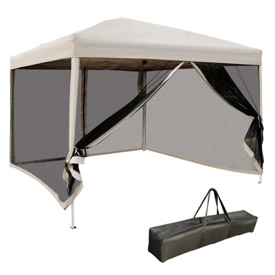Tente avec auvent 210D Oxford