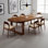 Modern Rustic Solid Wood Rectangular Dining Table Set