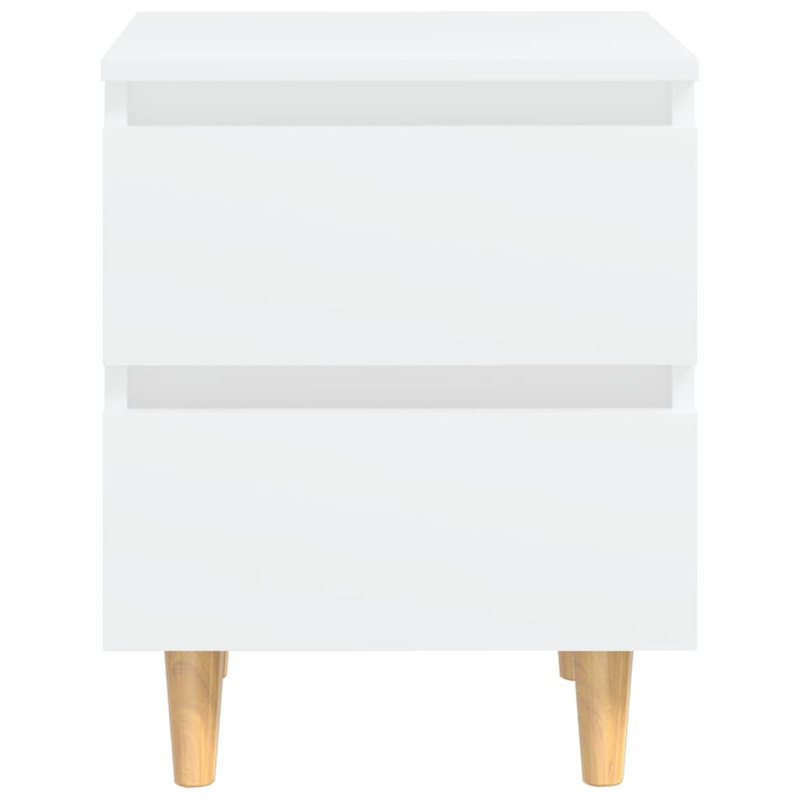 Liesl 40cm W Manufactured Wood Bedside Table, White