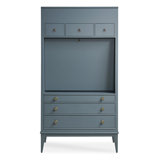 Solid Wood Secretary Desk