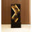 Minimalist Resin Water Fountain, Geometric Sculptural Design with Cascading Water & Warm Light