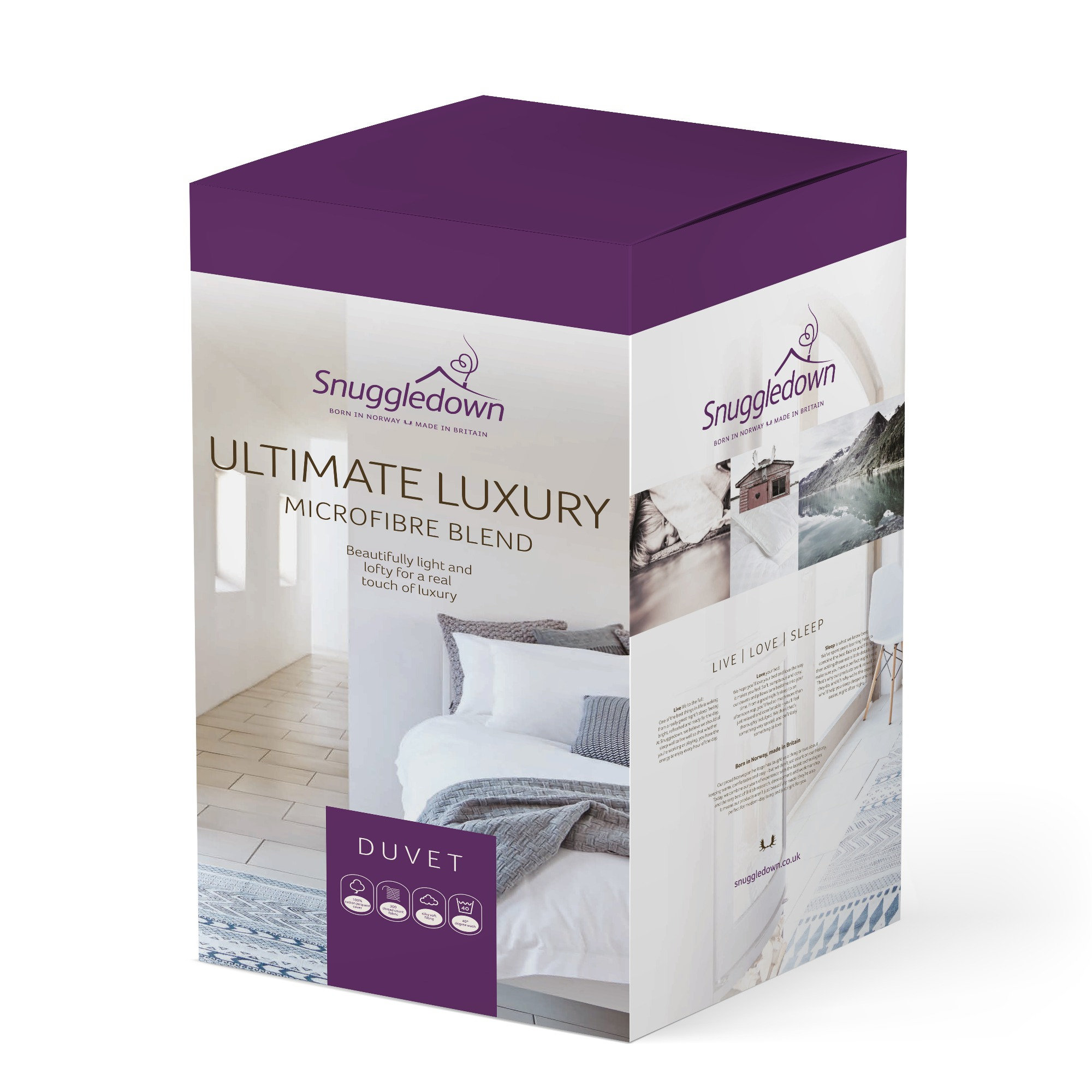 snuggledown luxurious hotel 10.5 tog all year round duvet