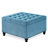 Button For Restaurant - Blue Square With Wooden Frame And Storage
