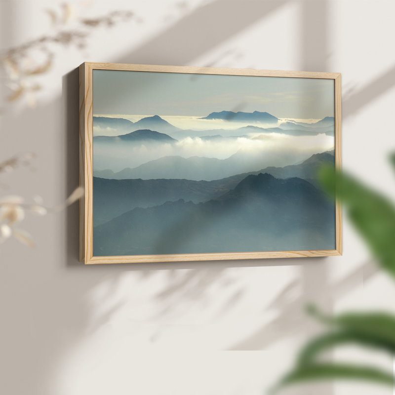 Above the Clouds -Framed Print - Restickable, 22" H x 28" W, Natural
