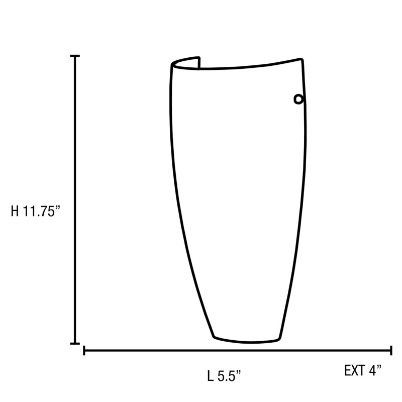 Steel Flush Mounted Sconce