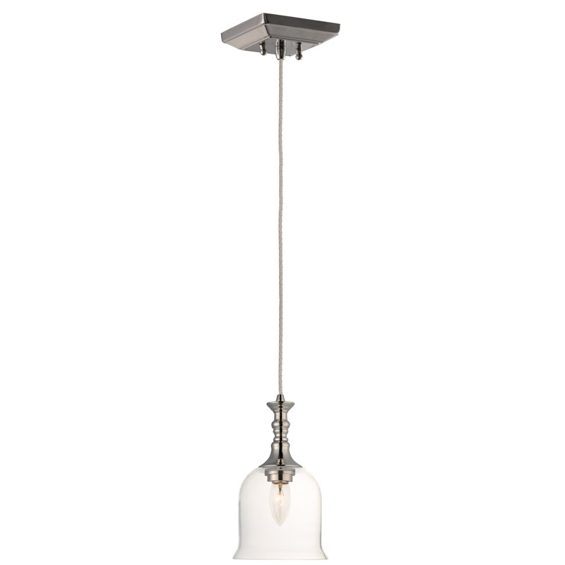 Ehrfried 1 - Light Polished Nickel Single Pendant